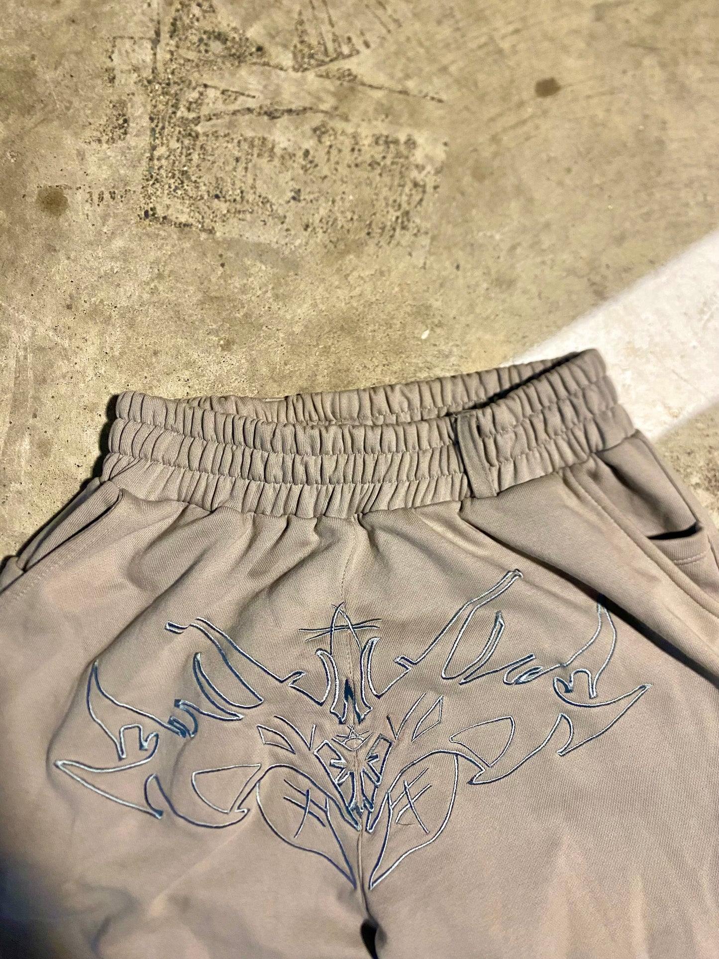 Grey Butterfly Sweatpants