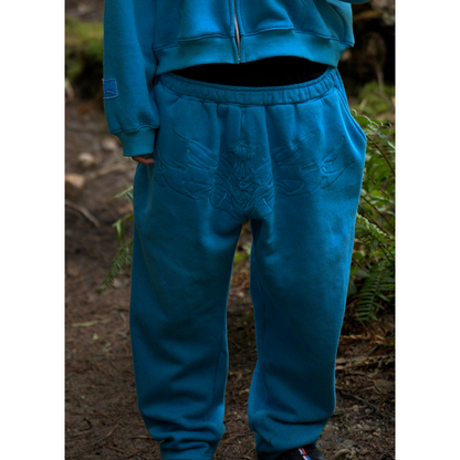 Blue Butterfly Sweatpants