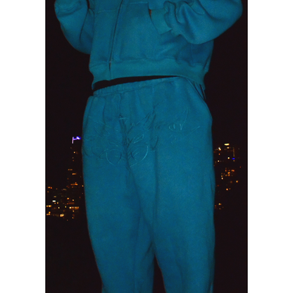 Blue Butterfly Sweatpants