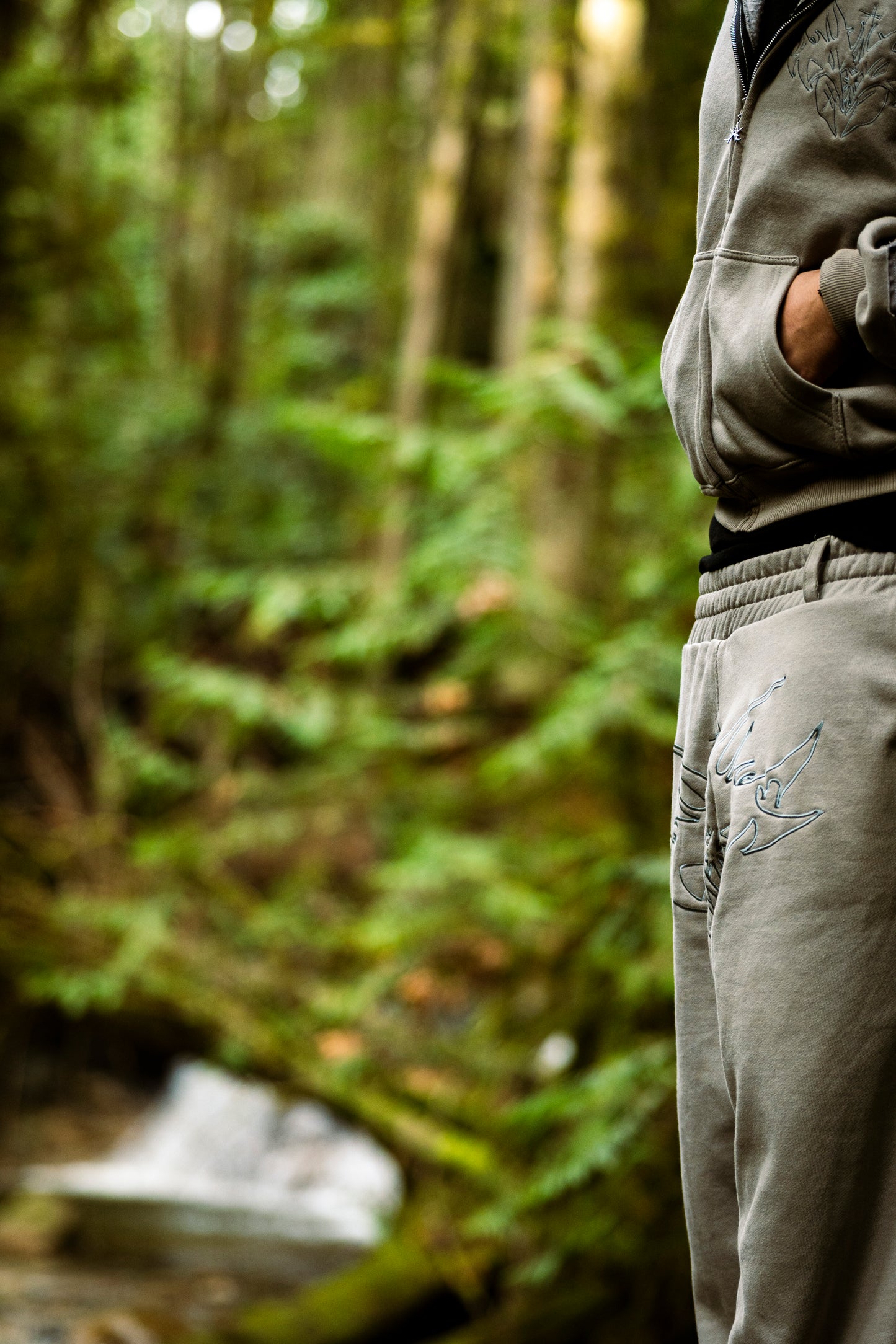 Grey Butterfly Sweatpants